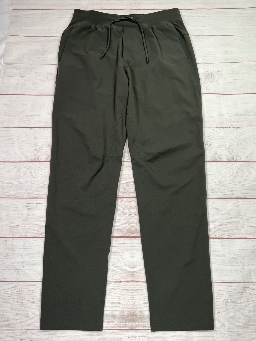 Lululemon Men's Zeroed In Slim Fit Pants - Medium - olive green Swift stretch - Picture 3 of 10